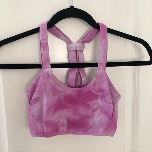 Free People Movement Pink Tie Dye Seamless On The Radar Sports Bra XS - Picture 5 of 13
